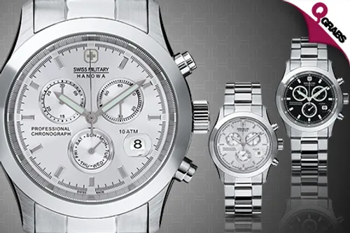 For QR369, Be Serious with Swiss Military Watches for Men - Choose from Four Classic Designs! (Up to QR2168 Value)